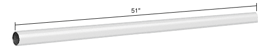 C.R. Laurence CRL Satin Chrome 51&quot; (1.3 Meter) Support Bar Only | S2SC