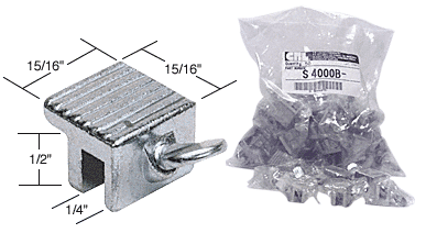 C.R. Laurence Window Thumbscrew Lock, Aluminum - Bulk Pack of 50 | S4000B