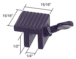 C.R. Laurence Window Thumbscrew Lock, Black  - Package | S4001