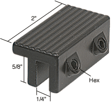 Black Tamperproof Window Lock Dual Hex Screws | S4035 | S4035