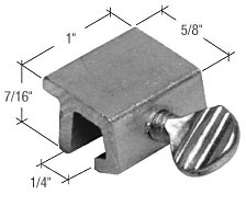 C.R. Laurence CRL Window Thumbscrew Lock, Aluminum - Bulk (100 Pack)  | S4036B