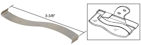 C.R. Laurence CRL 3-3/8&quot; Louver Window Security Clip for 4-1/2&quot; Glass Slat | S4072