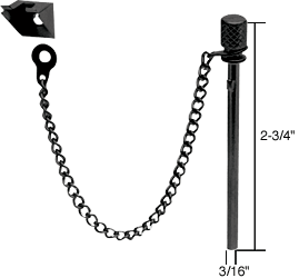 C.R. Laurence Sliding Window and Door &quot;Nite-Lock&quot; Pin | S4148
