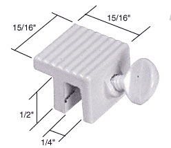 C.R. Laurence Window Thumbscrew Lock, White - Package | S4340