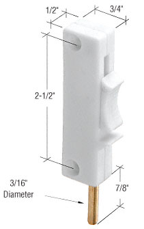 C.R. Laurence White Sliding Window Lock  | S4544