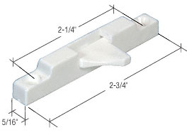 C.R. Laurence CRL White Window Sash Flip Lock - Bulk 20/PK | S4600B