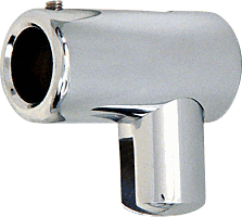 C.R. Laurence CRL Chrome Support Bar U-Bracket for 1/4&quot; and 5/16&quot; Glass | S4CH
