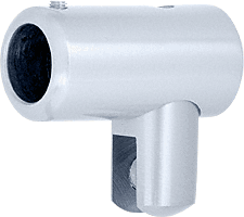 C.R. Laurence CRL Satin Chrome Support Bar U-Bracket for 1/4&quot; and 5/16&quot; Glass | S4SC