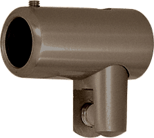 C.R. Laurence CRL Oil Rubbed Bronze Support Bar U-Bracket for 3/8&quot; and 1/2&quot; Glass | S50RB