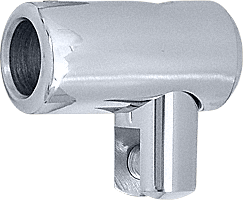 C.R. Laurence CRL Chrome Support Bar U-Bracket for 3/8&quot; and 1/2&quot; Glass | S5CH