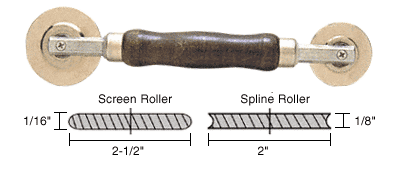 C.R. Laurence CRL Heavy-Duty Steel Combination Roller Tool 2-1/2&quot; x 1/16&quot; and 2&quot; x 1/8&quot; Wheels | S5K7