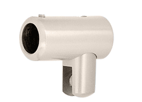 C.R. Laurence CRL Satin Nickel Support Bar U-Bracket for 3/8&quot; and 1/2&quot; Glass | S5SN