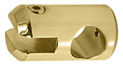 C.R. Laurence CRL Brass Movable Bracket for 1/4&quot; (6mm) Glass | S6BR