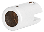 C.R. Laurence CRL White Support Bar Bracket for 1/4&quot; to 5/16&quot; (6 to 8 mm) Glass | S9WH