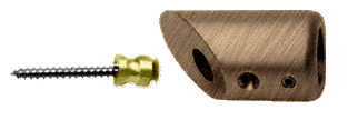 C.R. Laurence CRL Antique Bronze Support Bar Bracket | SBB45ABRZ