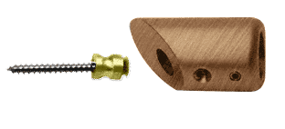 C.R. Laurence CRL Antique Brass Support Bar Bracket | SBB45ABR