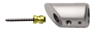 C.R. Laurence CRL Brushed Nickel Support Bar Bracket | SBB45BN