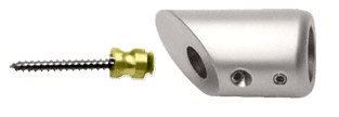 C.R. Laurence CRL Polished Nickel Support Bar Bracket | SBB45PN