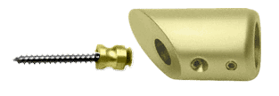 C.R. Laurence CRL Satin Brass Support Bar Bracket | SBB45SB