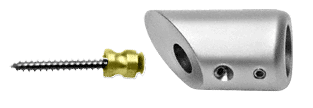 C.R. Laurence CRL Satin Chrome Support Bar Bracket | SBB45SC