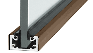 C.R. Laurence CRL Custom Length Oil Rubbed Bronze Shallow &quot;U&quot; Channel | SC0RB3812CL