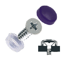 C.R. Laurence CRL Black Countersunk Large Snap Cap Screw Covers - Package of 100 | SC92C40