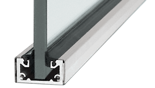 C.R. Laurence CRL Custom Length Brushed Stainless Shallow &quot;U&quot; Channel | SCBS3812CL
