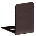 C.R. Laurence CRL Oil Rub Bronze End Cap for 1/2&quot; Deep U-Channel - 10 Pack | SDCEC120RB