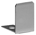 C.R. Laurence CRL Brushed Nickel End Cap for 1/2&quot; Deep U-Channel - 10 Pack | SDCEC12BN