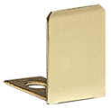 C.R. Laurence CRL Brass End Cap for 1/2&quot; Deep U-Channel - 10 Pack | SDCEC12BR