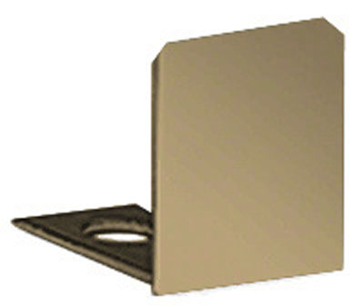 CRL Brushed Bronze End Cap for 3/8&quot; Deep U-Channel - 10 Pack | SDCEC38BBRZ