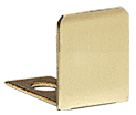 C.R. Laurence CRL Brass End Cap for 3/8&quot; Deep U-Channel - 10 Pack | SDCEC38BR