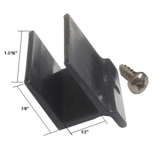 Sliding Shower Door Bottom Guide 1/2&quot; Wide | SDG20