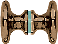 CRL Oil Rub Bronze Traditional Style Back-to-Back Shower Door Knobs | SDK1000RB
