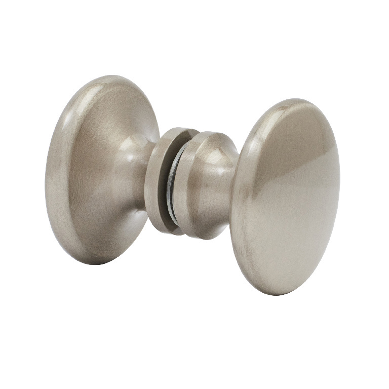 CRL Brushed Nickel Traditional Style Back-to-Back Shower Door Knobs | SDK100BN