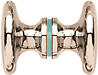 CRL Polished Brass Traditional Style Back-to-Back Shower Door Knobs | SDK100BR