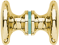 CRL Satin Brass Traditional Style Back-to-Back Shower Door Knobs | SDK100SB