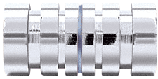 CRL Contemporary Style Polished Chrome Finish Back-to-Back Shower Door Knob | SDK106CH