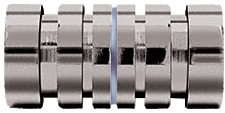 CRL Contemporary Style Gun Metal Finish Back-to-Back Shower Door Knob | SDK106GM