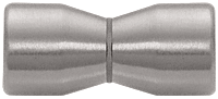 CRL Brushed Nickel Back-to-Back Bow-Tie Style Knob | SDK109BN