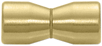 CRL Satin Brass Back-to-Back Bow-Tie Style Knob | SDK109SB
