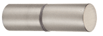 CRL Cylinder Style Brushed Nickel Finish Back-to-Back Shower Door Knob | SDK112BN