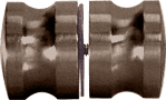 CRL Oil Rub Bronze Euro Style Back-to-Back Shower Door Knobs | SDK1200RB