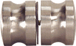 CRL Brushed Nickel Euro Style Back-to-Back Shower Door Knobs | SDK120BN