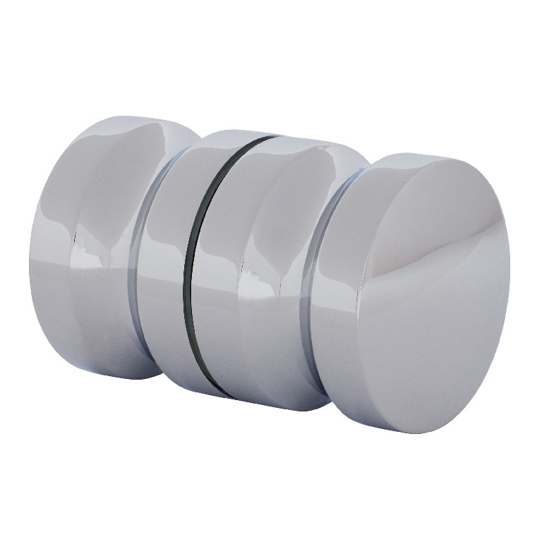 CRL Polished Chrome Euro Style Back-to-Back Shower Door Knobs | SDK120CH