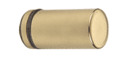 CRL Cylinder Style Polished Brass Finish Single-Sided Shower Door Knob | SDK212BR