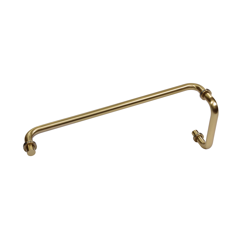 CRL Brushed Bronze 18&quot; Towel Bar with 6&quot; Pull Handle Combination Set
 | SDP6TB18BBRZ