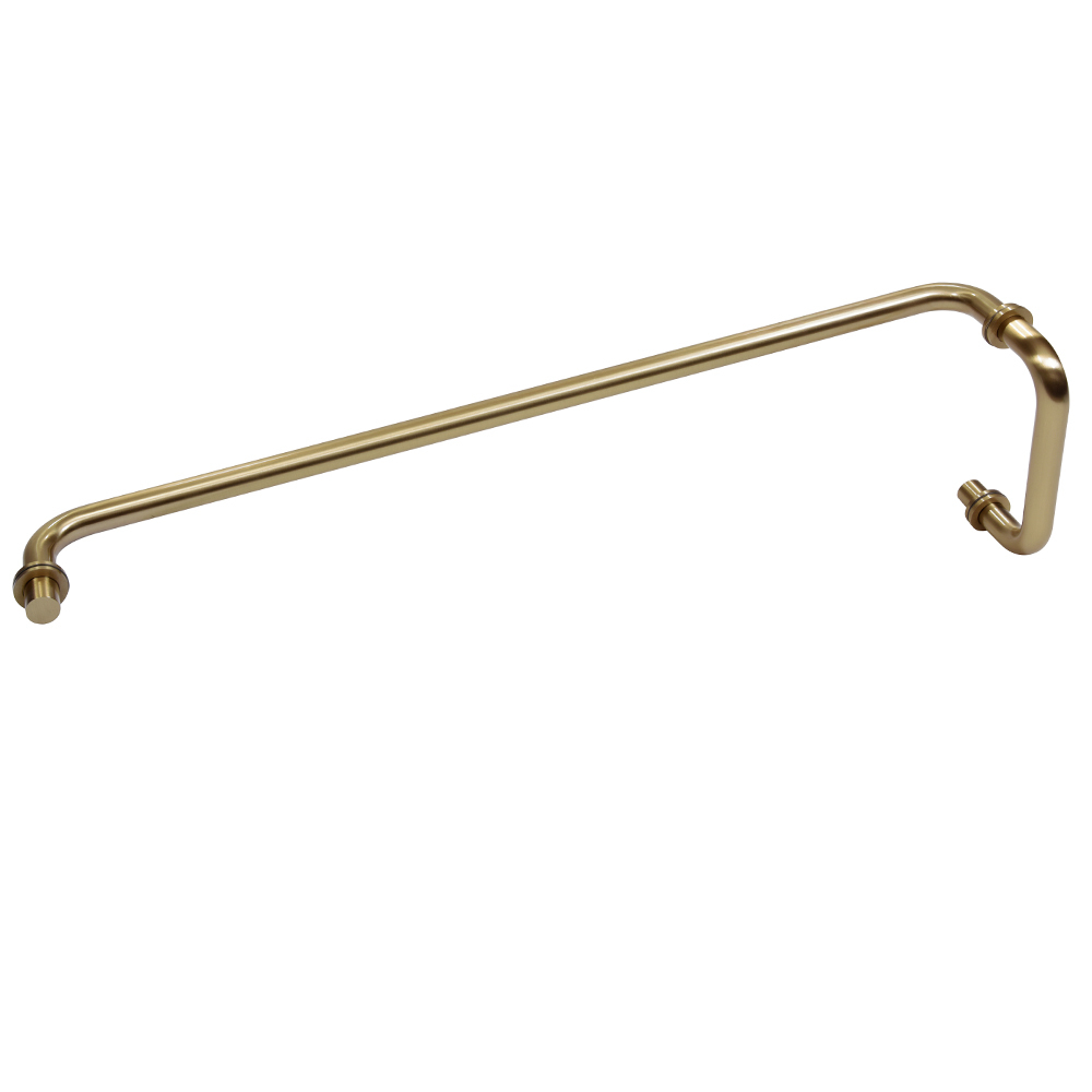 CRL Brushed Bronze 24&quot; Towel Bar With 6&quot; Pull Handle Combination Set
 | SDP6TB24BBRZ