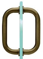 CRL 6&quot; Oil Rub Bronze Tubular Back-to-Back 3/4&quot; Diameter Shower Door Pull Handles | SDPR60RB