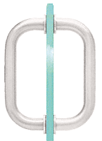 CRL 6&quot; Polished Chrome Tubular Back-to-Back 3/4&quot; Diameter Shower Door Pull Handles | SDPR6CH